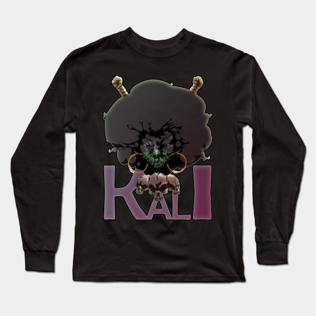 KALI (Afro Pixxx) Long Sleeve T-Shirt by The Melanites